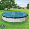 Pool Mate 12 ft Deluxe Blue Winter Pool Cover for Above Ground Pools, 4 ft Overlap (16 ft Cover Size), Solid 10 x 10 Scrim, 2.91 oz/yd2, 12-Year Warranty, Style: 5812-4
