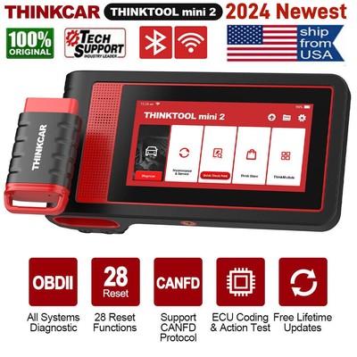 Thinktool Mini2 All System Diagnostic Scanner Bi-directional Key Coding 28 Reset