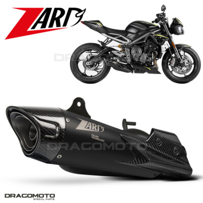 STREET TRIPLE 765 TRIUMPH 2022 ZARD Auspuff Schwarz CC