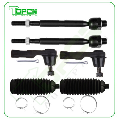 6Pcs Front Steering Inner Outer Tie Rod Linkage Kit Fit For 2007-2011 Honda CR-V