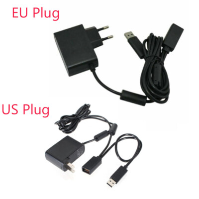 For Xbox 360 Kinect Camera US EU PLUG USB Power Supply Charger Connect Adapter