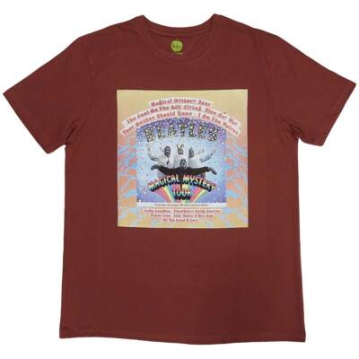 The Beatles Magical Mystery Tour Album Cover T-Shirt Red New