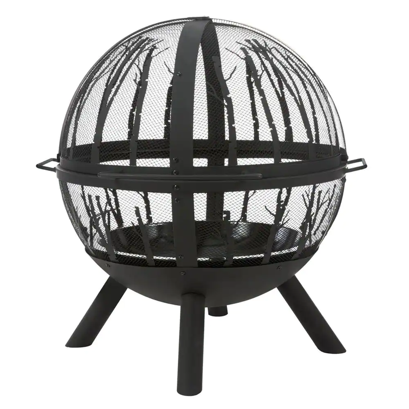 Fire Ball Pit with Tree Branches with Large Hanging Door Out