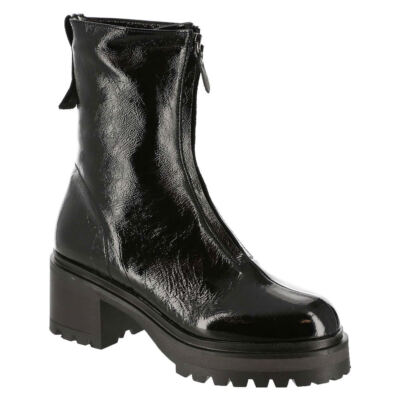Pre-owned All Black Brillante Women's Boot In Nero/patent