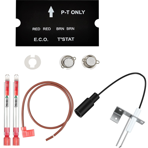 RV Water Heater ECO Thermostat & Thermal Cutoff Kit - Replacement For Atwood 91447, 93866 (Tin Plated Copper)