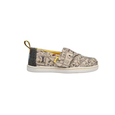 

Белые повседневные туфли без шнуровки для мальчиков TOMS Peanuts X Alpargata 10019314T, Белый, TOMS Peanuts X Alpargata Slip On Toddler