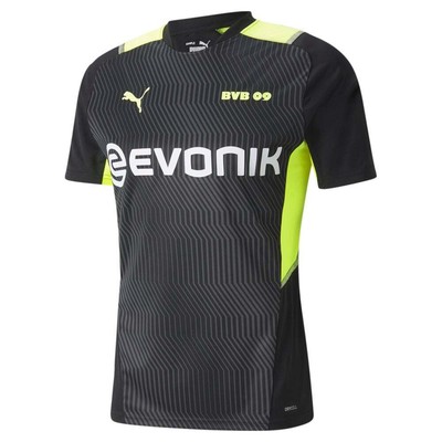 Мужская футбольная майка Puma Bvb Training W Sponsor с круглым вырезом и короткими рукавами, черная 759