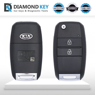 GENUINE OEM 2014-2016 KIA MORNING REMOTE FLIP KEY 2BUTTONS -433MHZ - 95430-1Y500