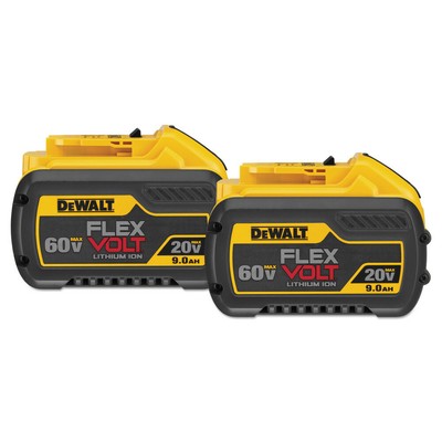 DEWALT DCB6092 20V/60V MAX FLEXVOLT 9 Ah Li-Ion Battery (2-Pc) New