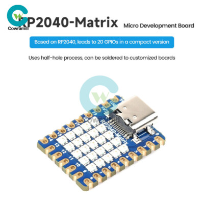 RP2040 Mini Development Board 5 × 5 RGB LED Matrix Development Board Module