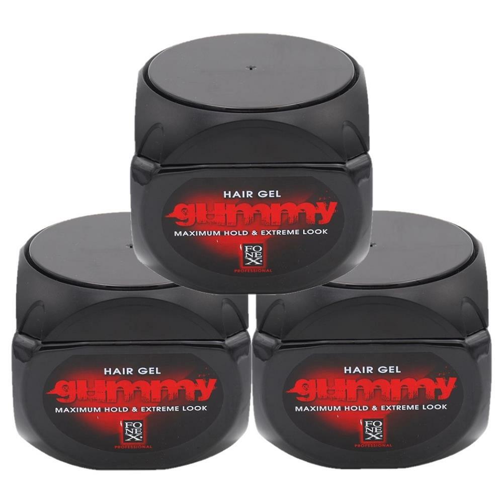 Fonex 3x Haargel Gummy Red (Classic) je 500ml