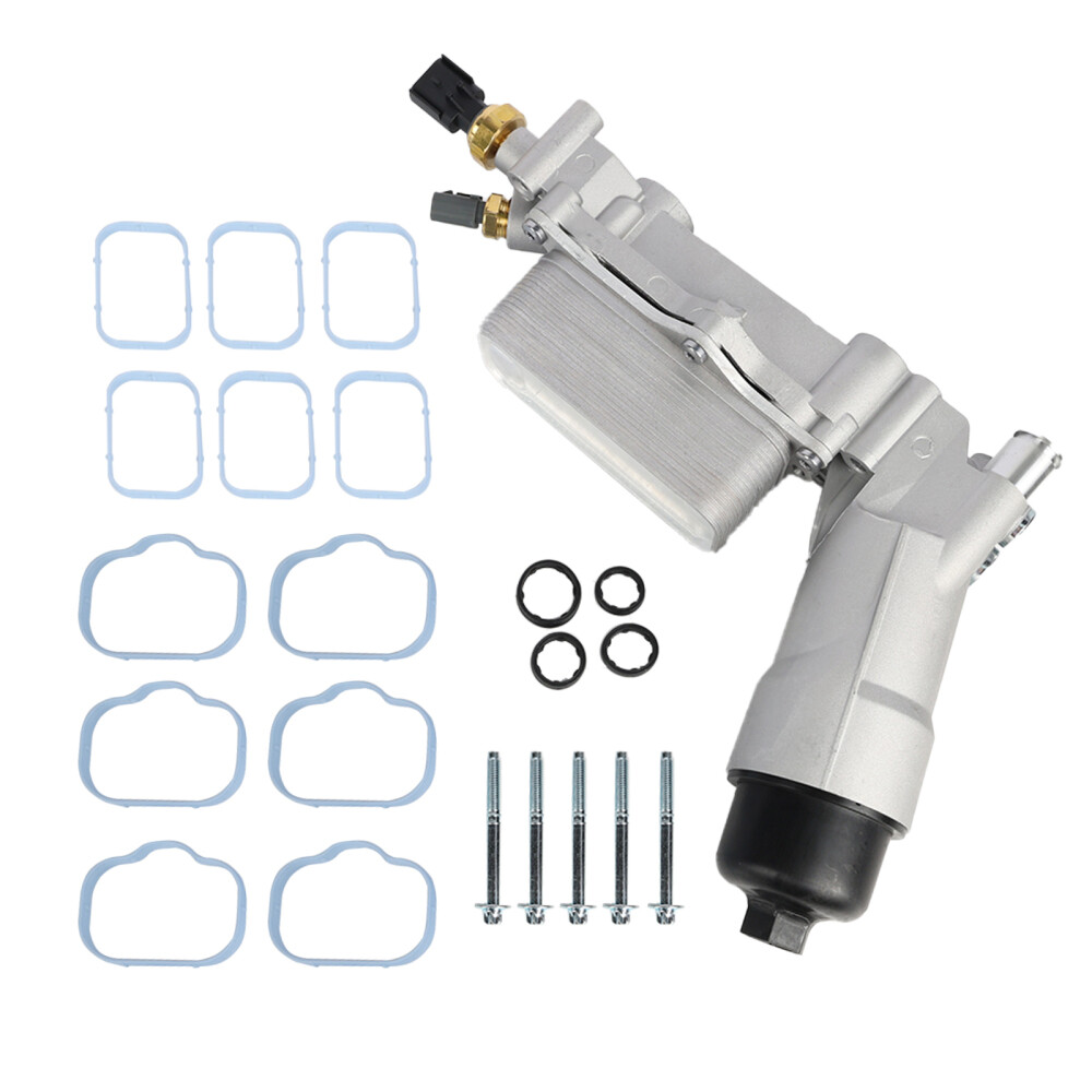 Алюминиевый корпус масляного фильтра двигателя, прокладки охладителя и датчики для Dodge 2011-2016 годов выпуска