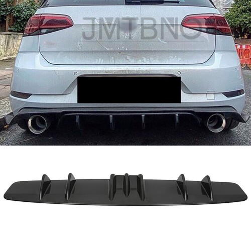 Mk7.5 Mk7 Mk6 Gti Rear Diffuser 7 Fins Bumper Lip Splitter Spoiler