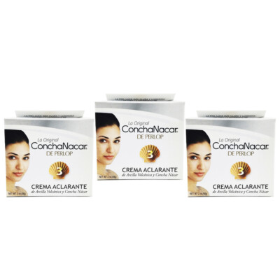 ConchaNacar De Perlop. Brightening Mask #3. Facial Lightening. 2 Oz. Pack of 3