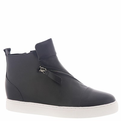 

Женские слипоны ALL BLACK с высоким верхом и молнией, Черный
