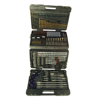 HSS Bohrer und Bit Set 204-tlg. im Koffer Holzbohrer Schraubendreherbits Set NEU