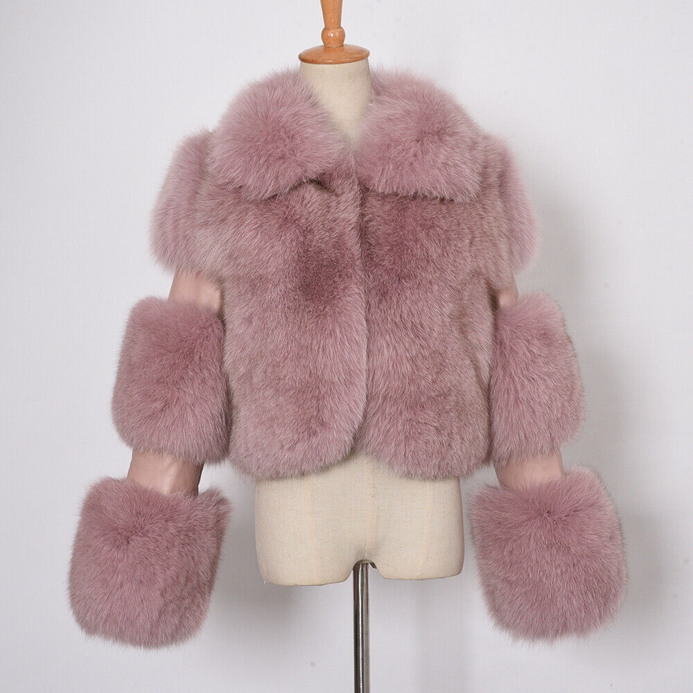 Pre-owned Jancoco Max Women's Real Fur Coats Winter Fashion Overcoats Warm Full Pelt Jackets 37861