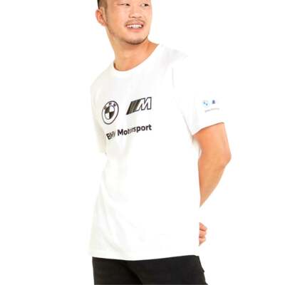 

Puma Bmw Mms Logo Футболка с круглым вырезом и короткими рукавами Мужские белые повседневные топы 53339802, Белый, Puma Bmw Mms Logo Crew Neck Short Sleeve T-Shirt