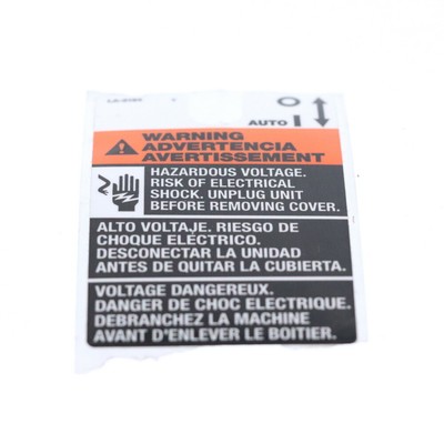 Devilbiss OEM LA-3164  Label, Pressure Switch