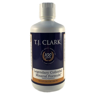 TJ Clark Legendary Colloidal Mineral Formula 32 жидких унции жидкости