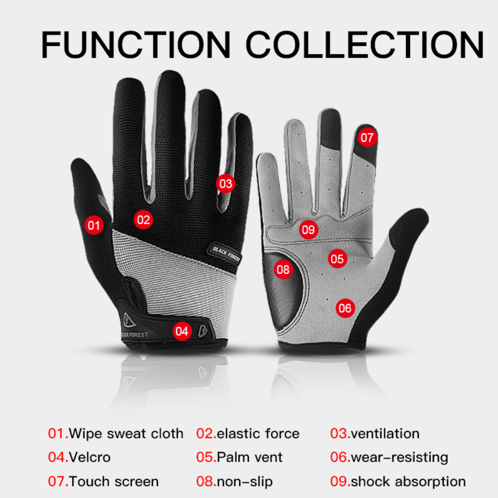 MTB Gloves Motocross Mountain Bike Road Riding Full Finger Cycling Racing Gloves