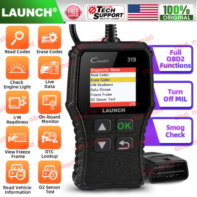 OBD2 Diagnostic Scanner EOBD Reset Tool Code Reader LAUNCH Creader CR319 CR3001