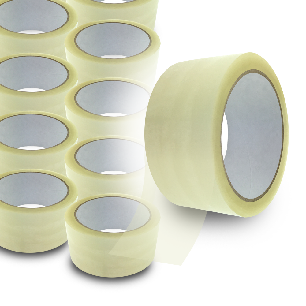 36 x Rollen Klebeband Kleberolle 66 m x 48 mm Paketband Packband Transparent