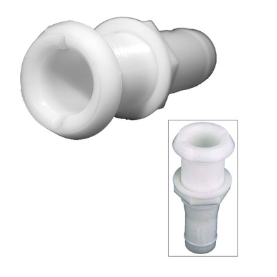 Perko 1-1/8'' Thru-Hull Fitting f/Hose Narrow Flange - Plastic