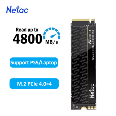Netac 500GB M.2 PCIe4.0 2280 NVMe SSD Internal Solid State Drive PC Laptop PS5