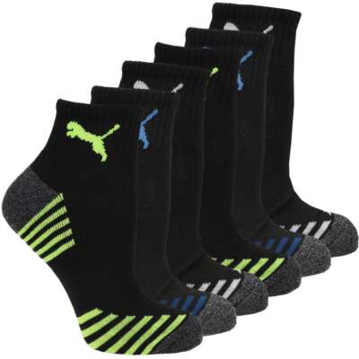 

Мужские носки Puma 6Pk Terry Qtr Crew, размеры , 85918401, Черный
