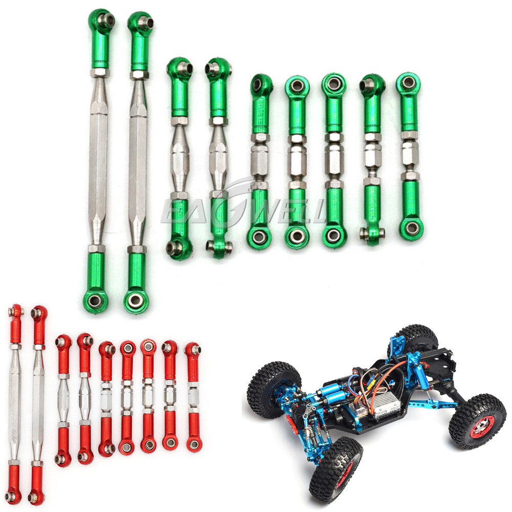 9X Pull Rod Steering Linkage For 1:12 Wltoys 12428 12423 FY-03 FY-01 RC Crawlers
