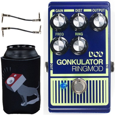 Digitech DOD Gonkulator Ring Modulator / Distortion Pedal w/ Cables, Beer Hugger