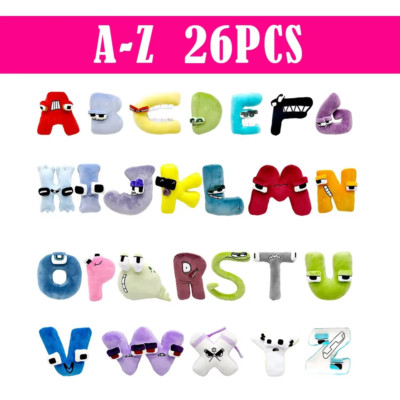 26Pcs Alphabet Lore Plush English Letter Stuffed Animal Plushie Doll Toys Gift f