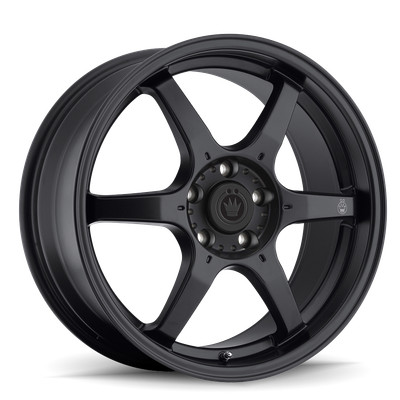 15x6.5 +38 Konig Backbone 4x100 Matte Black Rims (Set of 4)