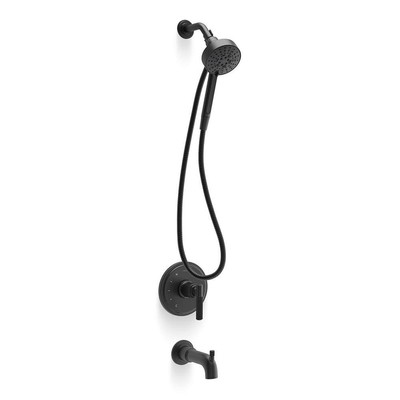KOHLER Torrington 1 Handle Tub and Shower Faucet 1.75 GPM in. Matte Black Valve