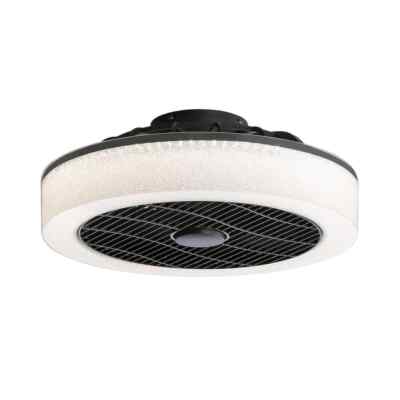 Breezary 20 in. LED Chandelier Black Caged Ceiling Fans w/ Light and Remote 