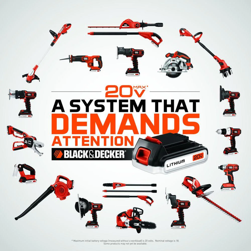 18 In. 20V MAX Lithium-Ion Cordless Pole Hedge Trimmer with (1) 1.5Ah Battery an