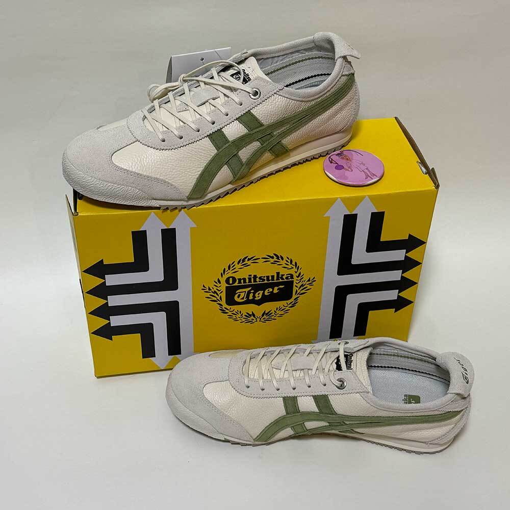 Pre-owned Onitsuka Tiger Mexico 66 Sd Sneaker Unisex 1183c015.201 Birch/green Vintage