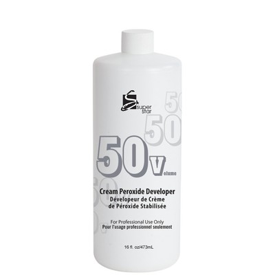 BARBER SALON BEAUTY SPA SUPERSTAR HAIR BLEACH DYE COLOR CREAM DEVELOPER 50V 16OZ