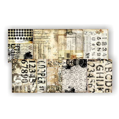 8X Vintage Paper Pad Tim Holtz Scrapbooking Album Card Junk Journal DIY Decor 