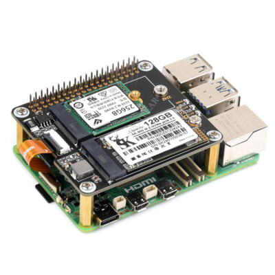 PCIe to Dual M.2 Adapter for Raspberry Pi 5   High-Speed NVMe Support