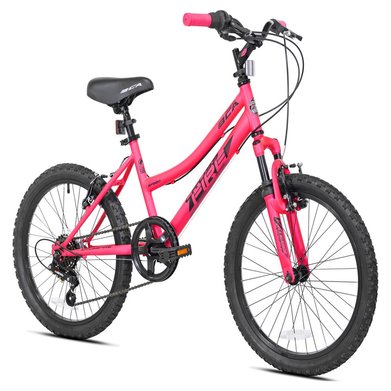 20" Kids Mountain Bike Girl Bicycle MTB Cycling Wheel 8-12 Year Pink Steel Frame