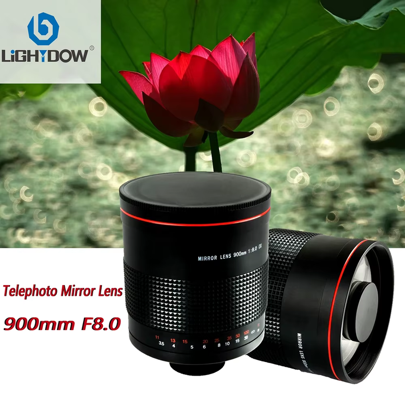 900mm F8.0 Telephoto Mirror Lens for Canon Sony Nikon D600 D600 D500 D810 D3200