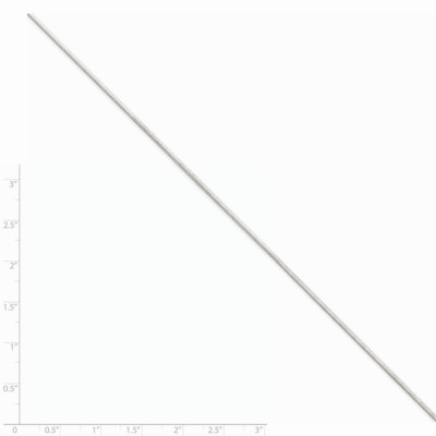 Pre-owned Superdealsforeverything Real 14kt White Gold 1.00mm Octagonal Snake Chain; 20 Inch; Lobster Clasp