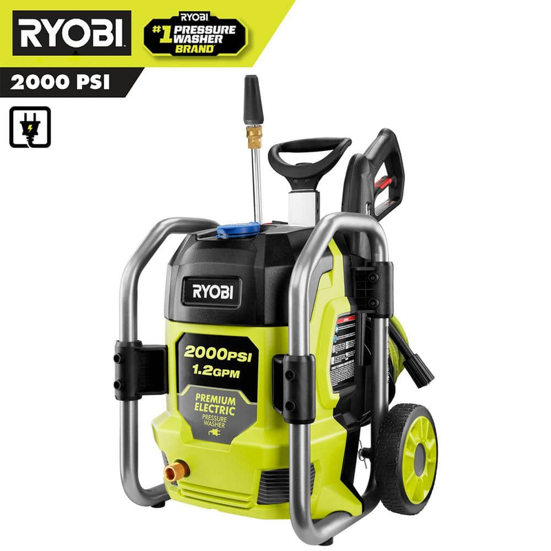 RYOBI 2000 PSI 1.2 GPM Cold Water Electric Pressure Washer Power Tool