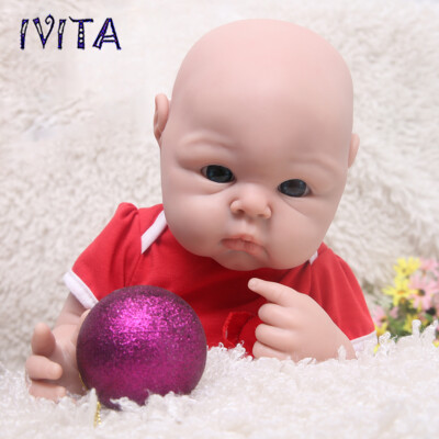 Full Body Silicone 19''Lifelike Reborn Baby Doll Chubby Baby Infant Girl IVITA