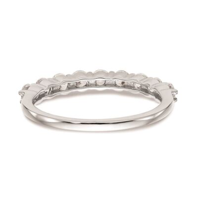 Pre-owned Diamond2deal 14k White Gold 3/4ct Diamond Wedding Band Ring Size 7 For Womens