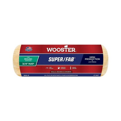WOOSTER R241-9 Paint Roller Cover,9''L,3/4''Nap,Knit 3UW70