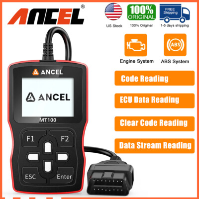 Ancel MT100 Motorcycle OBD2 Scanner Diagnostic Tool Engine ABS Reading Codes
