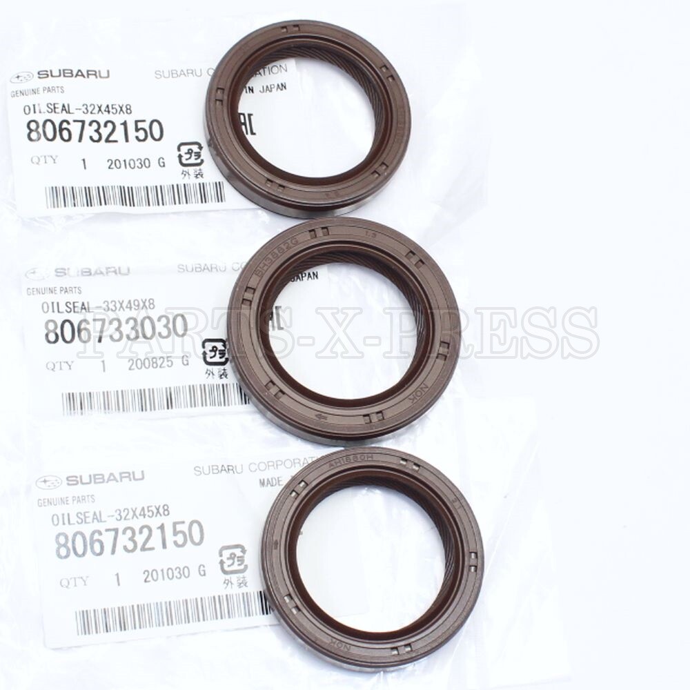 GENUINE OEM SUBARU LEGACY OUTBACK FRONT  CRANKSHAFT & CAMSHAFT OIL SEAL KIT SET